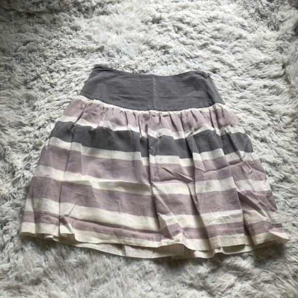GAP muted colorblock striped short high waisted high rise a-line skirt - Picture 6 of 8
